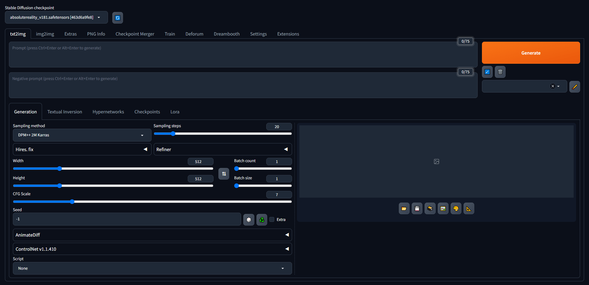 Как применить режим темной темы в Stable Diffusion