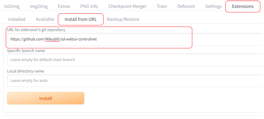 Вкладка «Extensions (Расширения)»